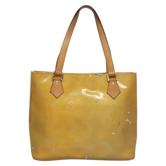 LOUIS VUITTON Monogram Vernis Houston Hand Bag Gris M91053 LV Auth EC730 - Picture 2 of 16